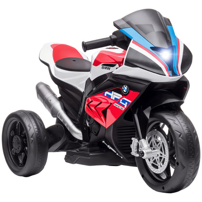 Kids Electric Motorcycle Children's Motorbike 6V Electric Vehicle Electric Tricycle Kids Vehicle with 3 Music Modes 2.5km/h Kids Motorcycle for Children aged 18 months PP Metal Red 82.5 x 42 x 54 cm