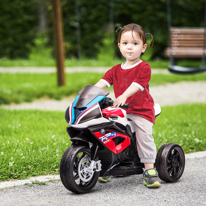 Kids Electric Motorcycle Children's Motorbike 6V Electric Vehicle Electric Tricycle Kids Vehicle with 3 Music Modes 2.5km/h Kids Motorcycle for Children aged 18 months PP Metal Red 82.5 x 42 x 54 cm