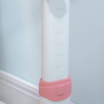 Kids Desk and Chair Set for 3+ Years Adjustable Height Children's Desk with Tiltable Desktop Drawer and Bookshelf 80x52x88-109 cm and 35.5x44.5x66-80 cm Pink