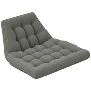 Seat Cushion, 120x100 cm Chair Cushion with Backrest, 8cm Thick Cushion, Water-Resistant Seat Pad for Rocking Chairs and Hanging Baskets, Grey