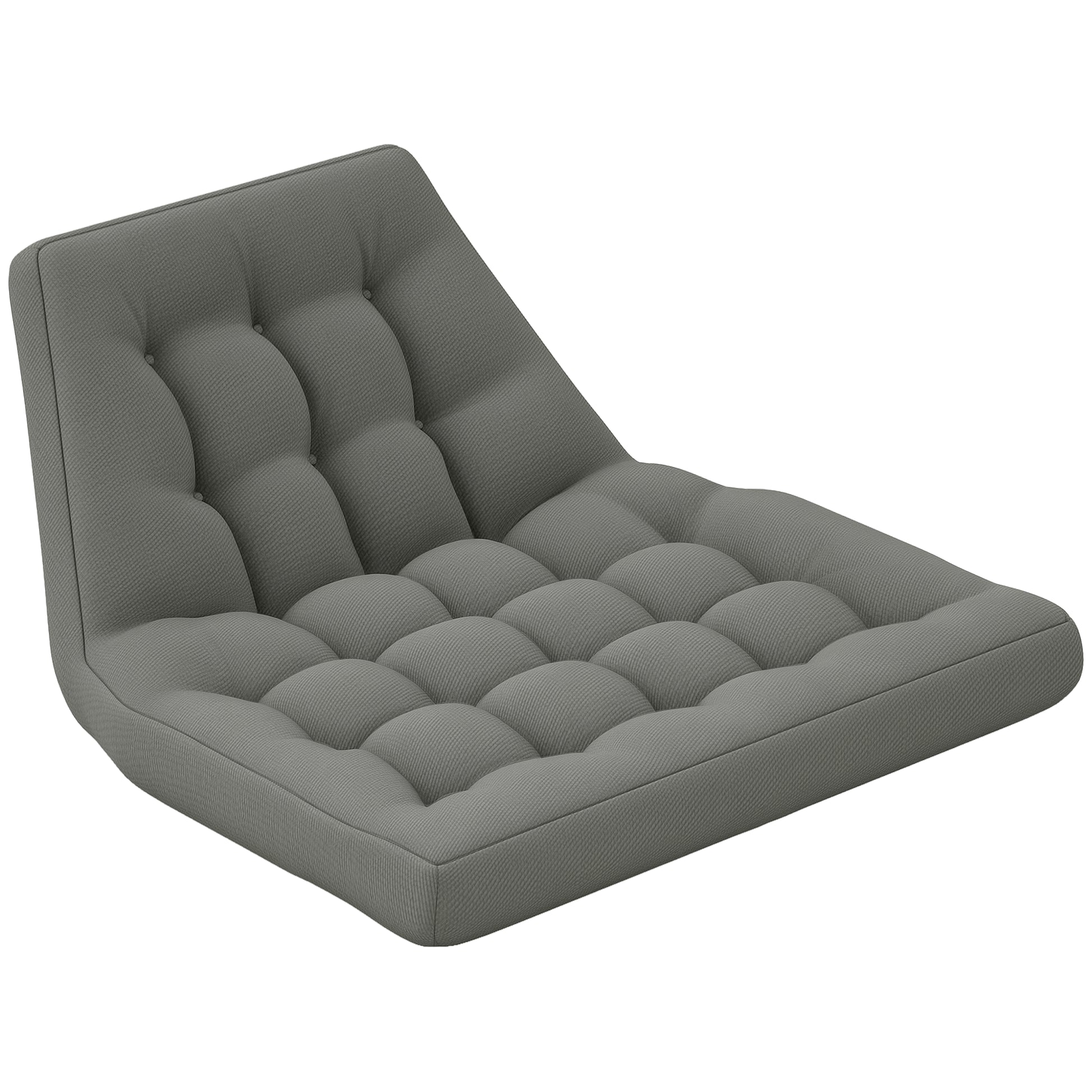 Seat Cushion, 120x100 cm Chair Cushion with Backrest, 8cm Thick Cushion, Water-Resistant Seat Pad for Rocking Chairs and Hanging Baskets, Grey