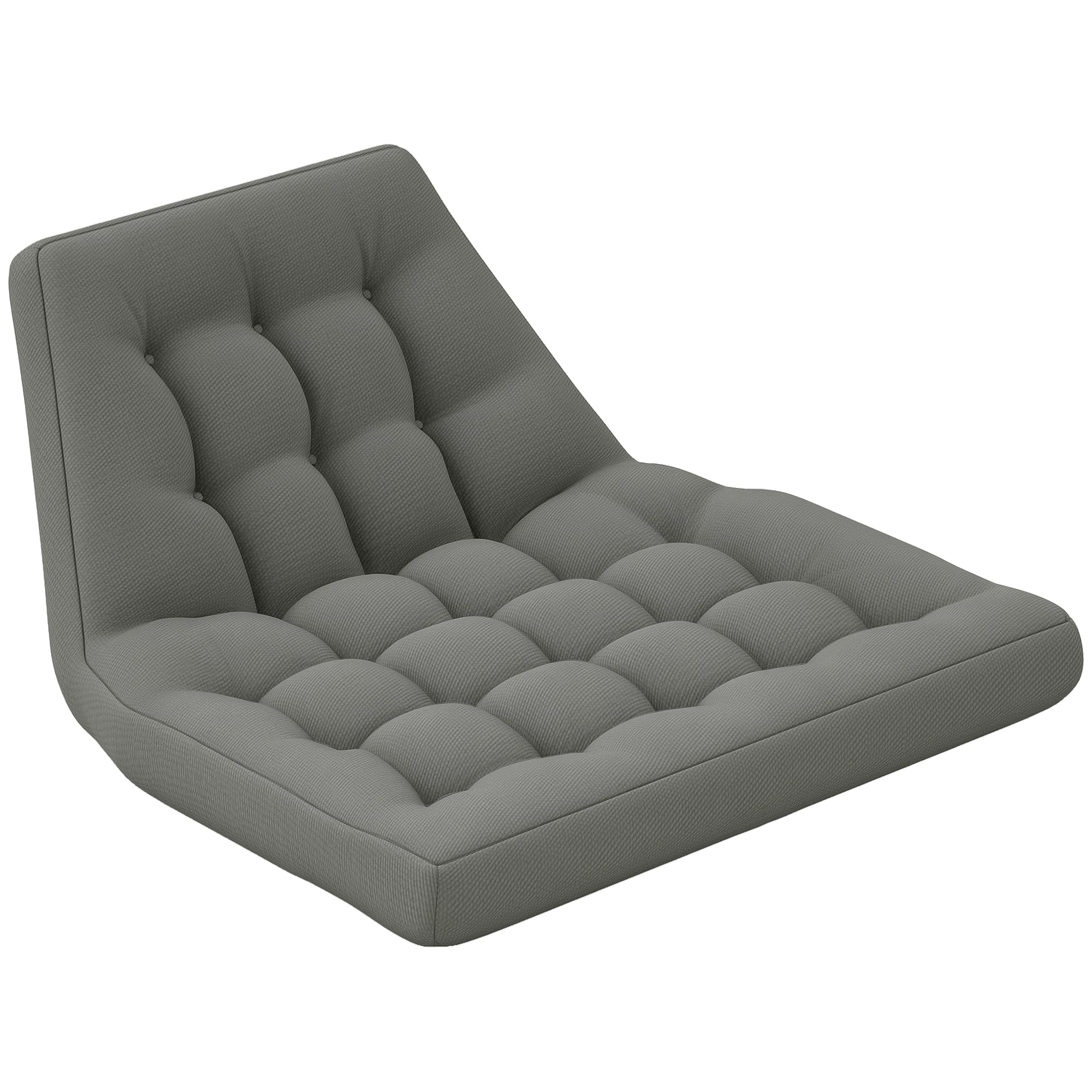 Seat Cushion, 120x100 cm Chair Cushion with Backrest, 8cm Thick Cushion, Water-Resistant Seat Pad for Rocking Chairs and Hanging Baskets, Grey