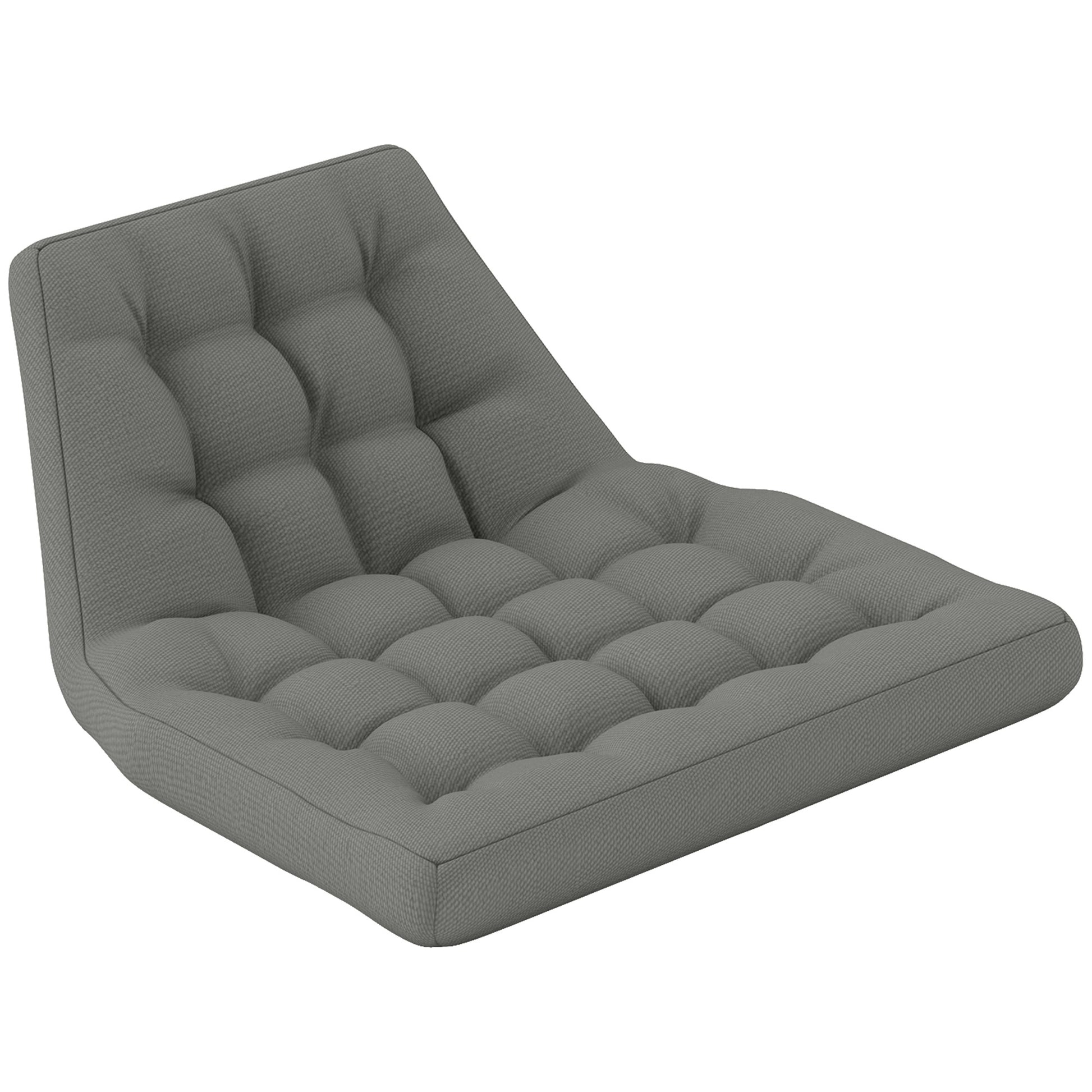 Seat Cushion, 120x100 cm Chair Cushion with Backrest, 8cm Thick Cushion, Water-Resistant Seat Pad for Rocking Chairs and Hanging Baskets, Grey