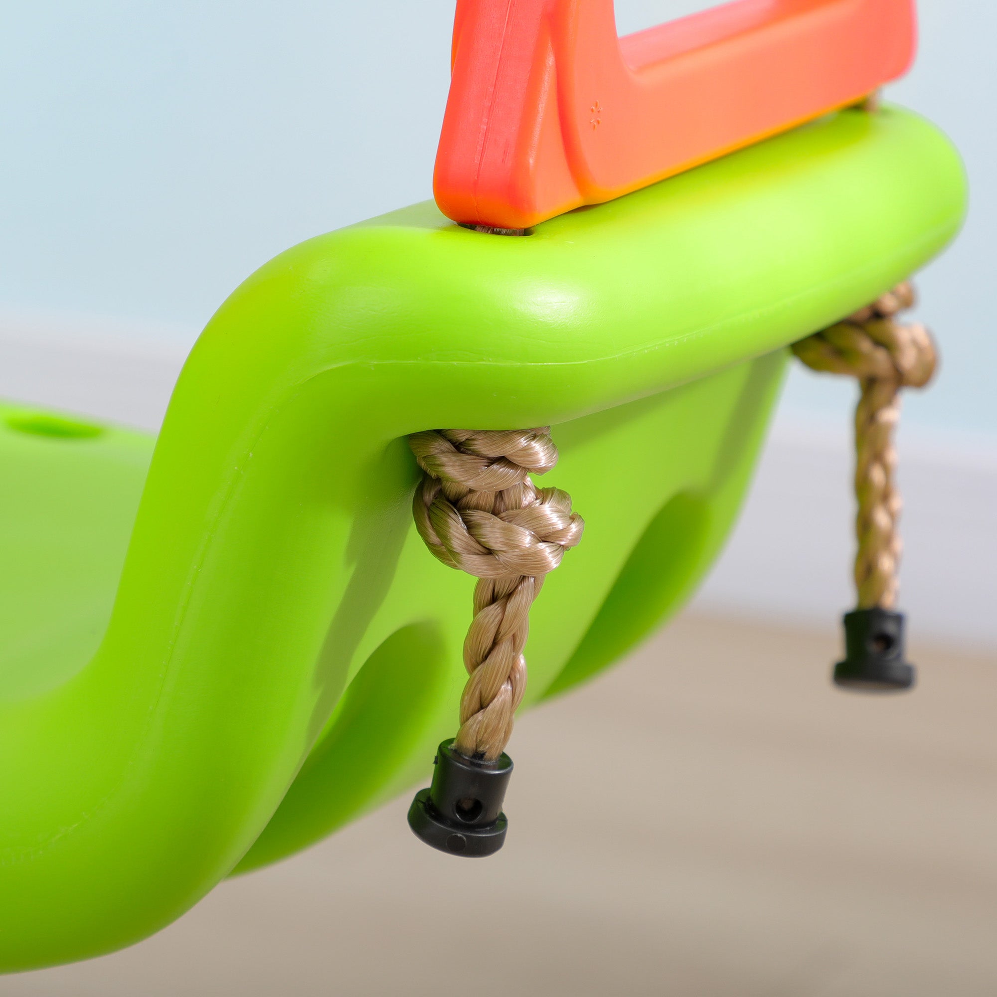 3-in-1 Baby Swing, Children's Swing with Adjustable Rope, 120-180 cm Adjustable Height, Toddler Swing Seat for Children from 9 Months, up to 70 kg, Indoor, Outdoor, Green