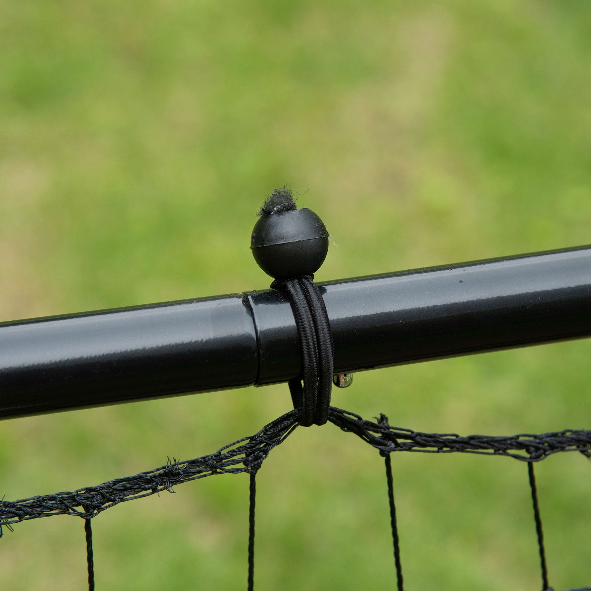 Soccer Rebounder, Kickback Rebound Net, Metal Frame with PE Fabric, Kickback Rebound Wall for Baseball Basketball, Goal for Youth Training 96x80x96cm, Black