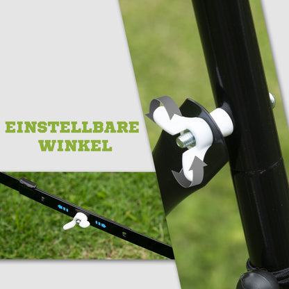 Soccer Rebounder, Kickback Rebound Net, Metal Frame with PE Fabric, Kickback Rebound Wall for Baseball Basketball, Goal for Youth Training 96x80x96cm, Black