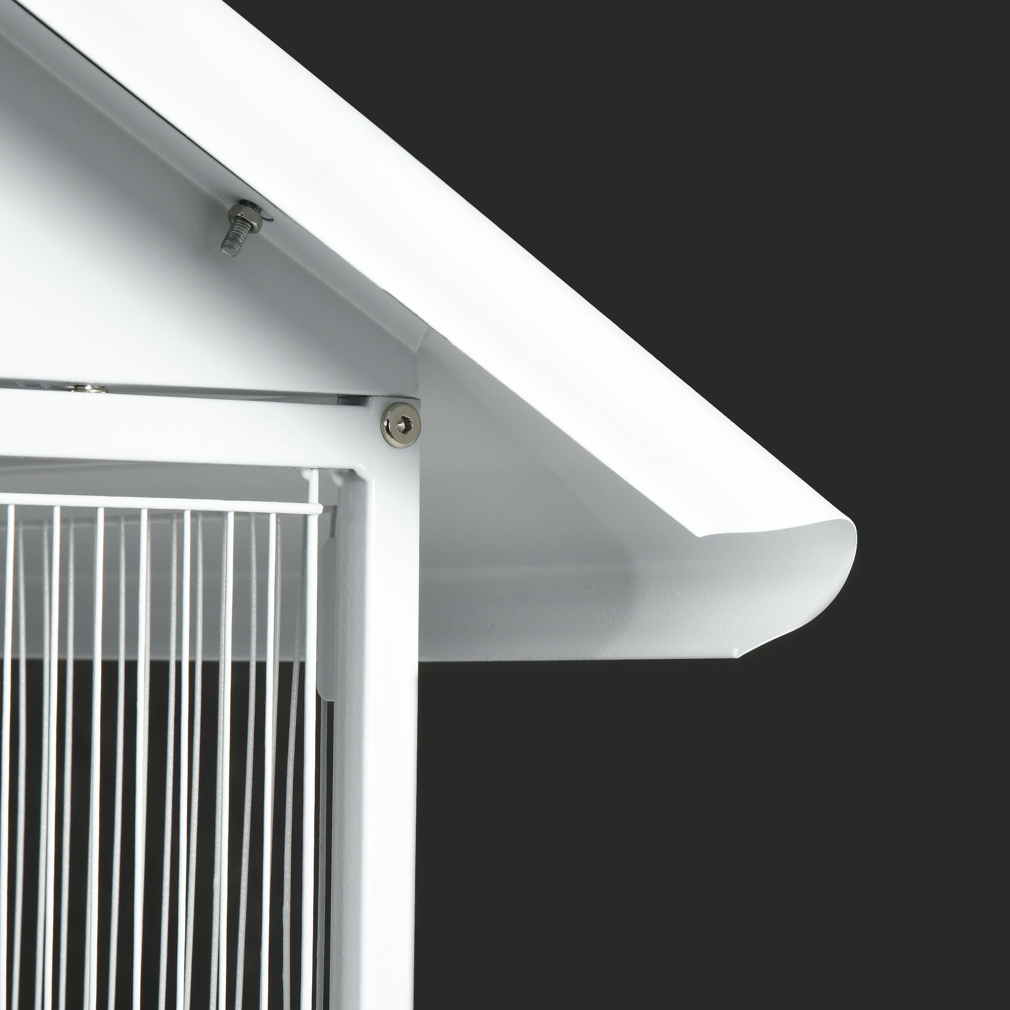 2-in-1 Large Bird Cage with 2 Floors Convertible into Single Cage with 4 Wheels 4 Feeders 4 Perches and Removable Trays for Canaries Parrots 78x75x168 cm White
