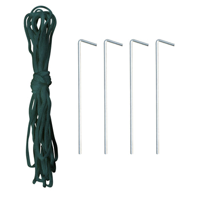 Greenhouse 395x195x190cm Foil Greenhouse Tomato House with Door, 6 Windows, Foil Tunnel made of galvanized steel, PE, stable greenhouse planting tunnel, including ground anchors & ropes