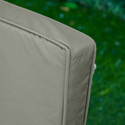 2-Piece Seat Cushion Set, 56 x 52 cm Chair Cushions with Zipper, Fabric Cover, 7cm Thick Pad, Washable Seat Pad for Home, Garden, Car, Office, Sofa, Chairs, Dark Grey