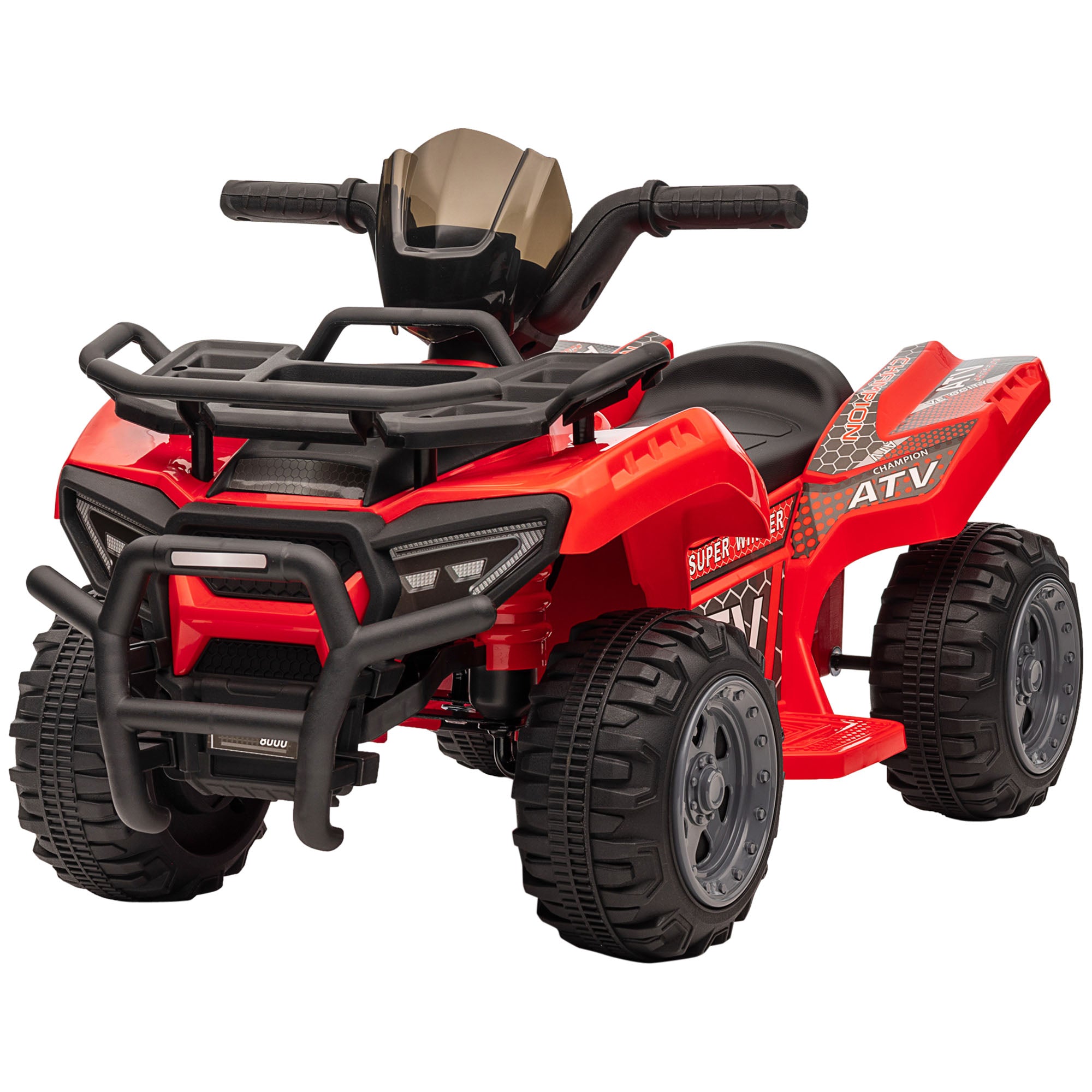 Kids Quad Electric 6V Children's Quad with Forward Function, Music, Electric Quad for Kids 1.5-3 Years Red