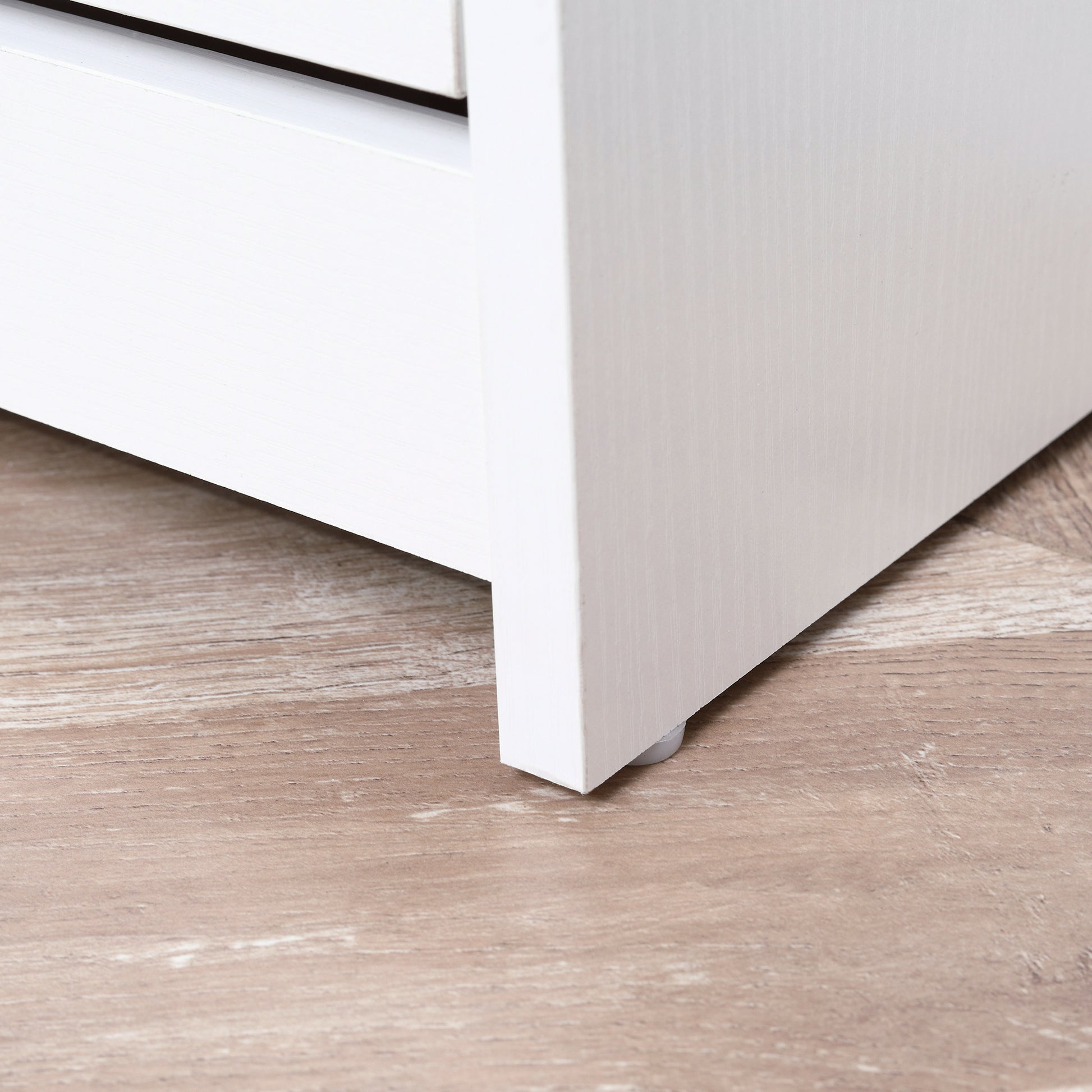 Shoe Cabinet 3 Flip Compartments (18 Pairs of Shoes) and 1 Storage Shelf Chipboard Wood White 60x24x132cm