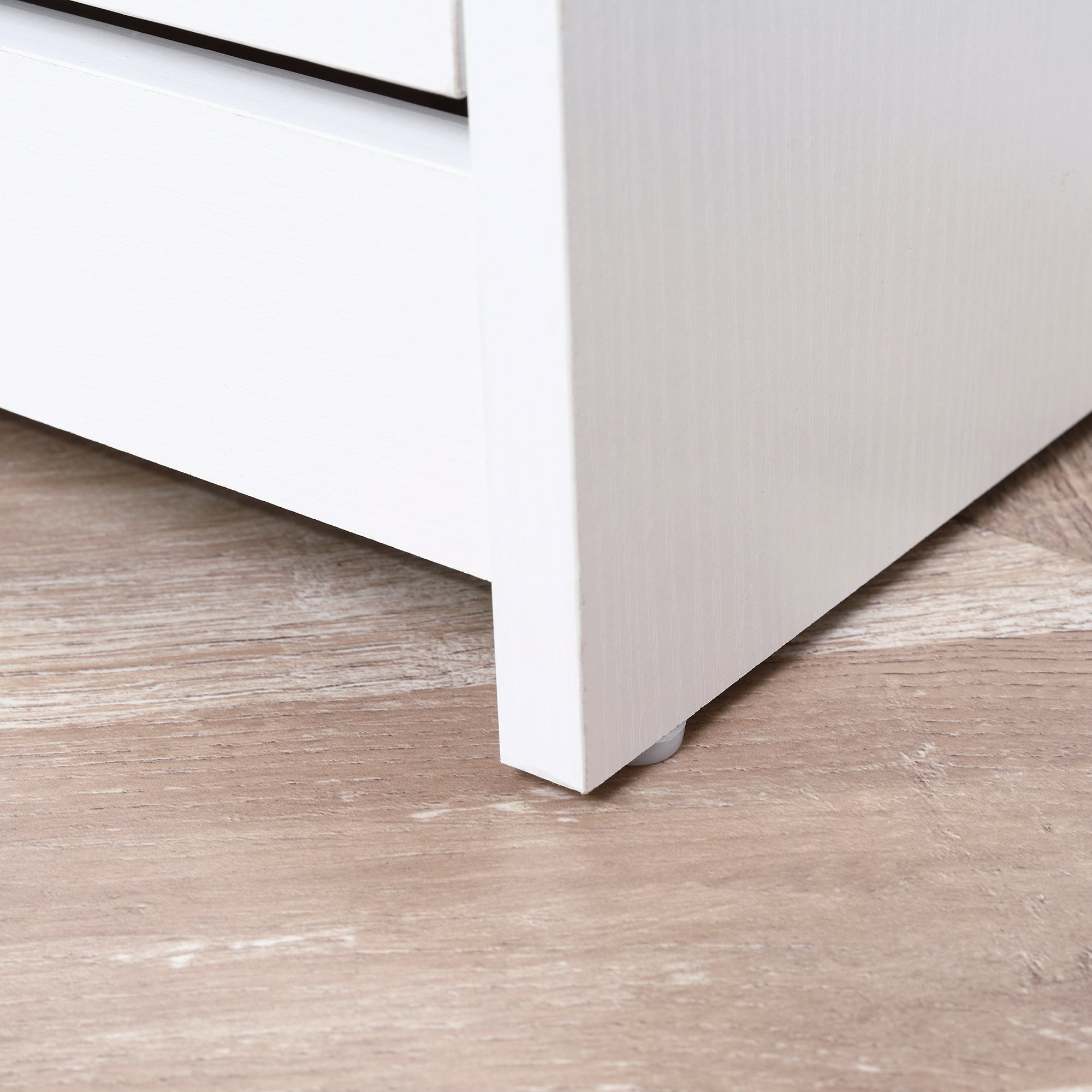 Shoe Cabinet 3 Flip Compartments (18 Pairs of Shoes) and 1 Storage Shelf Chipboard Wood White 60x24x132cm