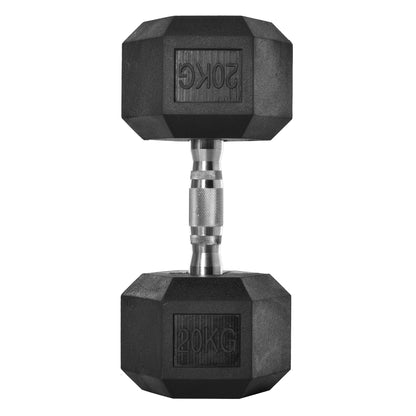 Dumbbells with Knurled Grip, Cast Iron Dumbbell, 1 x 44 lbs, Dumbbells for Men and Women, Dumbbell for Home, Gym, Strength Training