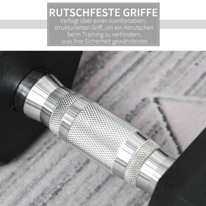 Dumbbells with Knurled Grip, Cast Iron Dumbbell, 1 x 44 lbs, Dumbbells for Men and Women, Dumbbell for Home, Gym, Strength Training