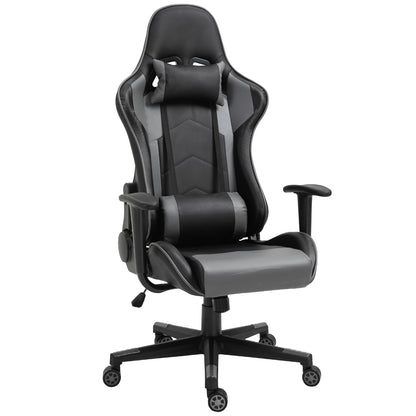 Ergonomic Office Chair, Gaming Chair, Swivel Chair, Faux Leather, Foam, Black, 67.5 x 74 x 126-136 cm