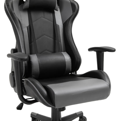 Ergonomic Office Chair, Gaming Chair, Swivel Chair, Faux Leather, Foam, Black, 67.5 x 74 x 126-136 cm
