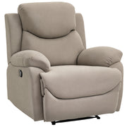 Relax Armchair Single Sofa 150° Reclining TV Armchair Recliner TV Chair with Sleeper Function for Living Room Linen Beige 93 x 88 x 102 cm