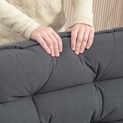 Floor Chair Floor Sofa with Adjustable Backrest, Swivel Meditation Chair with Base, Padded Recliner, Lazy Sofa for Living Room, Office, Gray