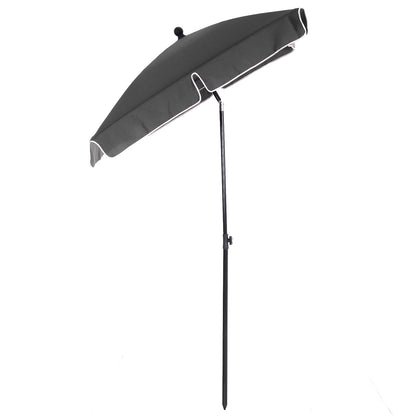 Sunshade Beach Parasol Garden Parasol Umbrella Balcony Parasol Sun Protection Adjustable Gray