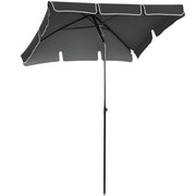 Sunshade Beach Parasol Garden Parasol Umbrella Balcony Parasol Sun Protection Adjustable Gray