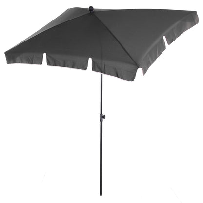 Sunshade Beach Parasol Garden Parasol Umbrella Balcony Parasol Sun Protection Adjustable Gray