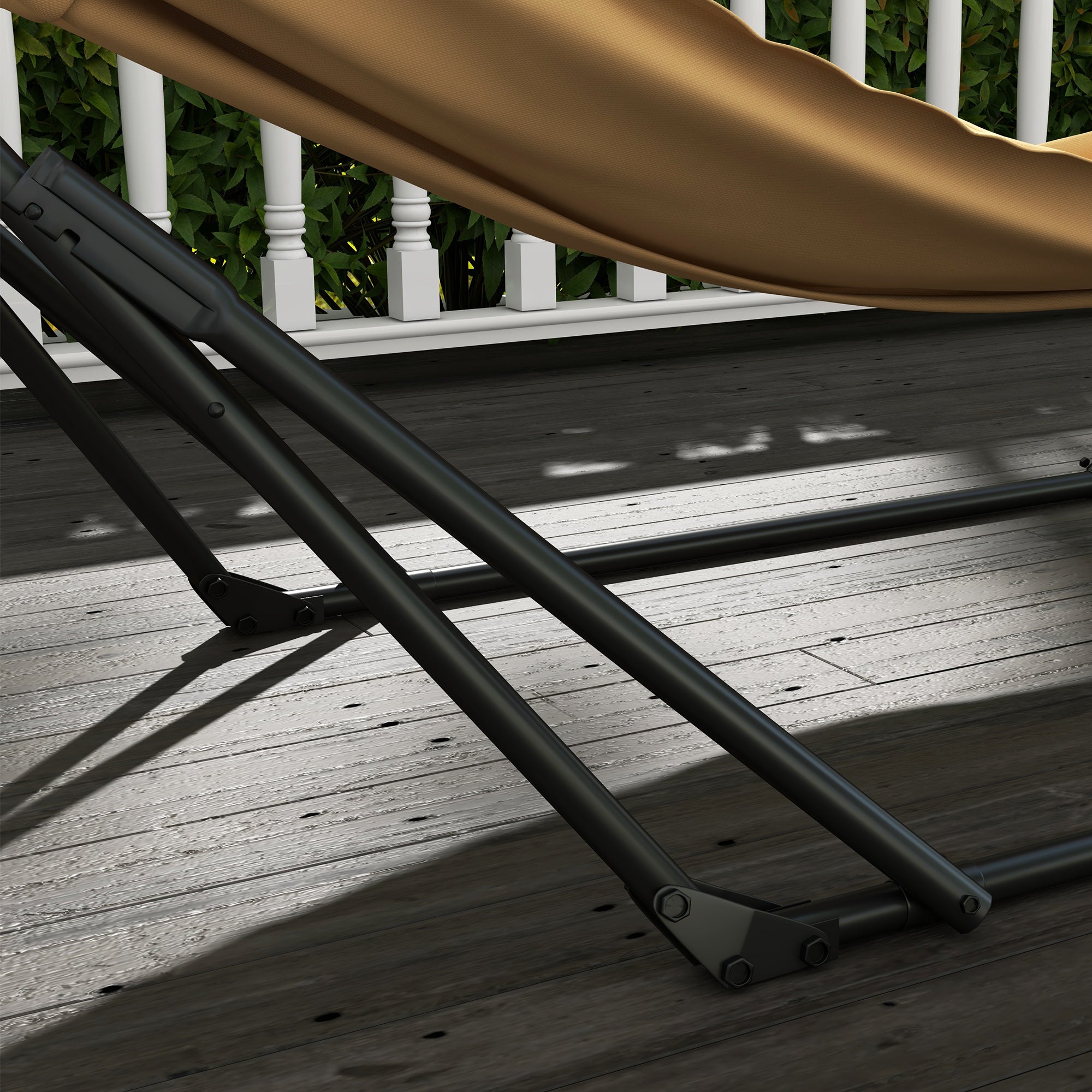 Foldable Steel Hammock Stand, 2-in-1 Support for Hammock or Hanging Chair, Includes Carrying Bag, dim. 263L x 89W x 100H cm