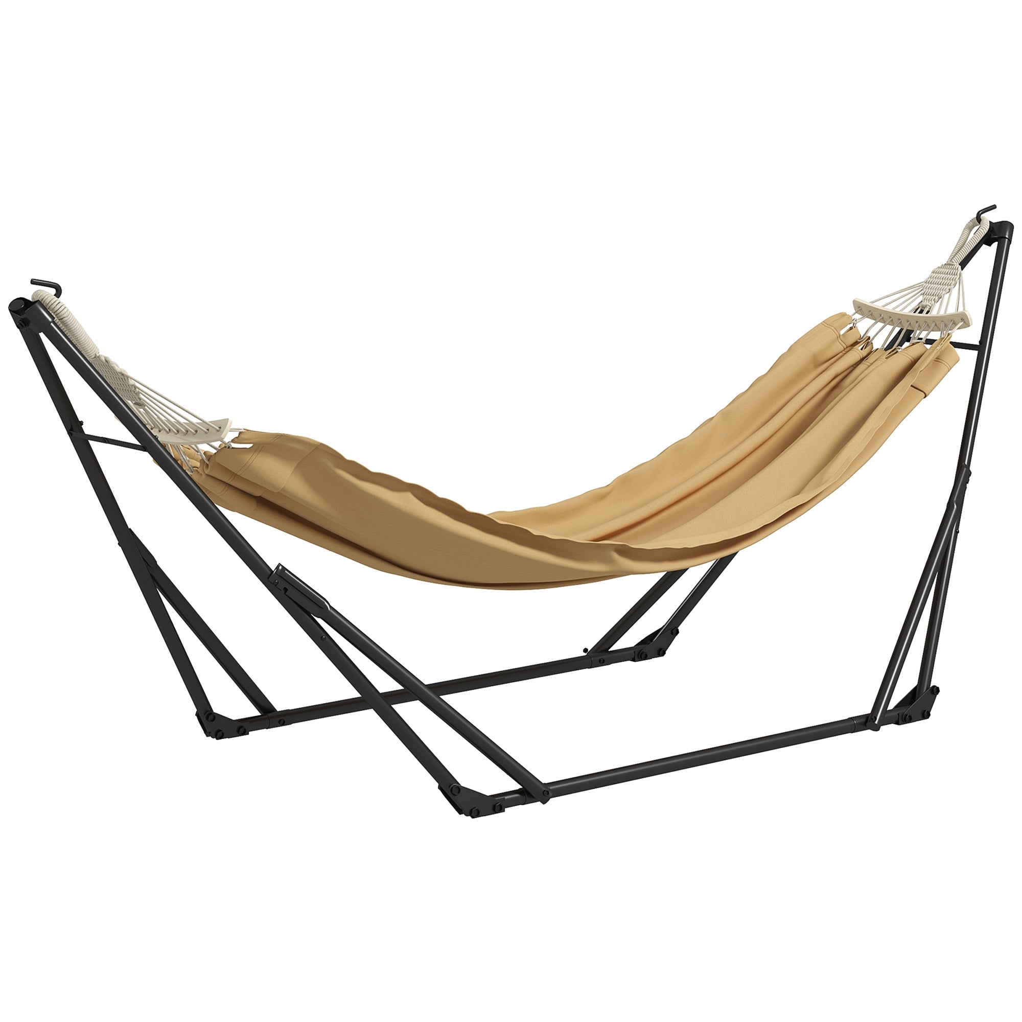 Foldable Steel Hammock Stand, 2-in-1 Support for Hammock or Hanging Chair, Includes Carrying Bag, dim. 263L x 89W x 100H cm