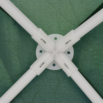 Garden Pavilion Gazebo Party Tent Weatherproof Tent with Mosquito Net Metal + Polyester Green 3 x 3 m