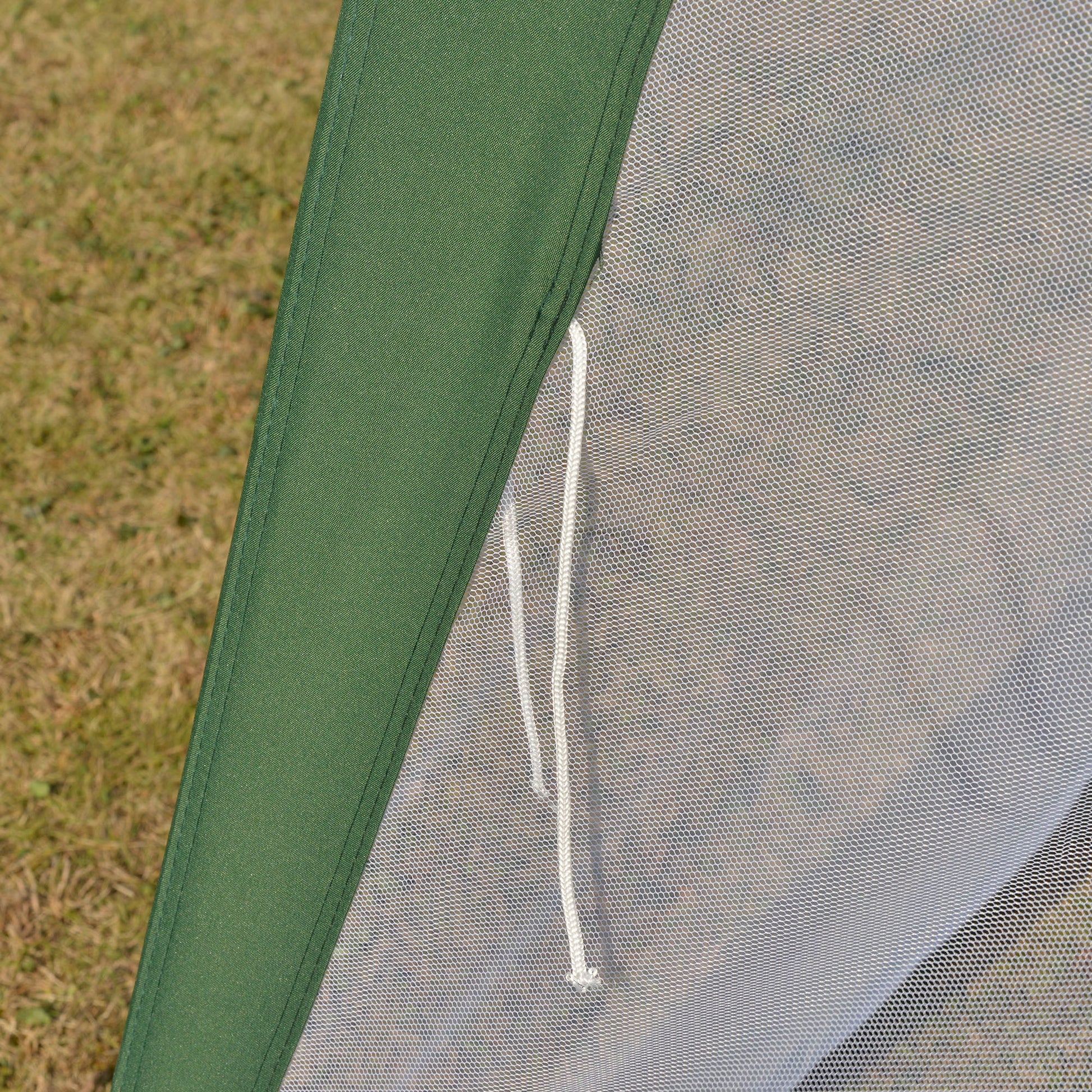 Garden Pavilion Gazebo Party Tent Weatherproof Tent with Mosquito Net Metal + Polyester Green 3 x 3 m