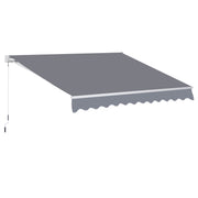 Retractable Awning | Sun and Rain Protection | Balcony | Gray | 295 x 250cm