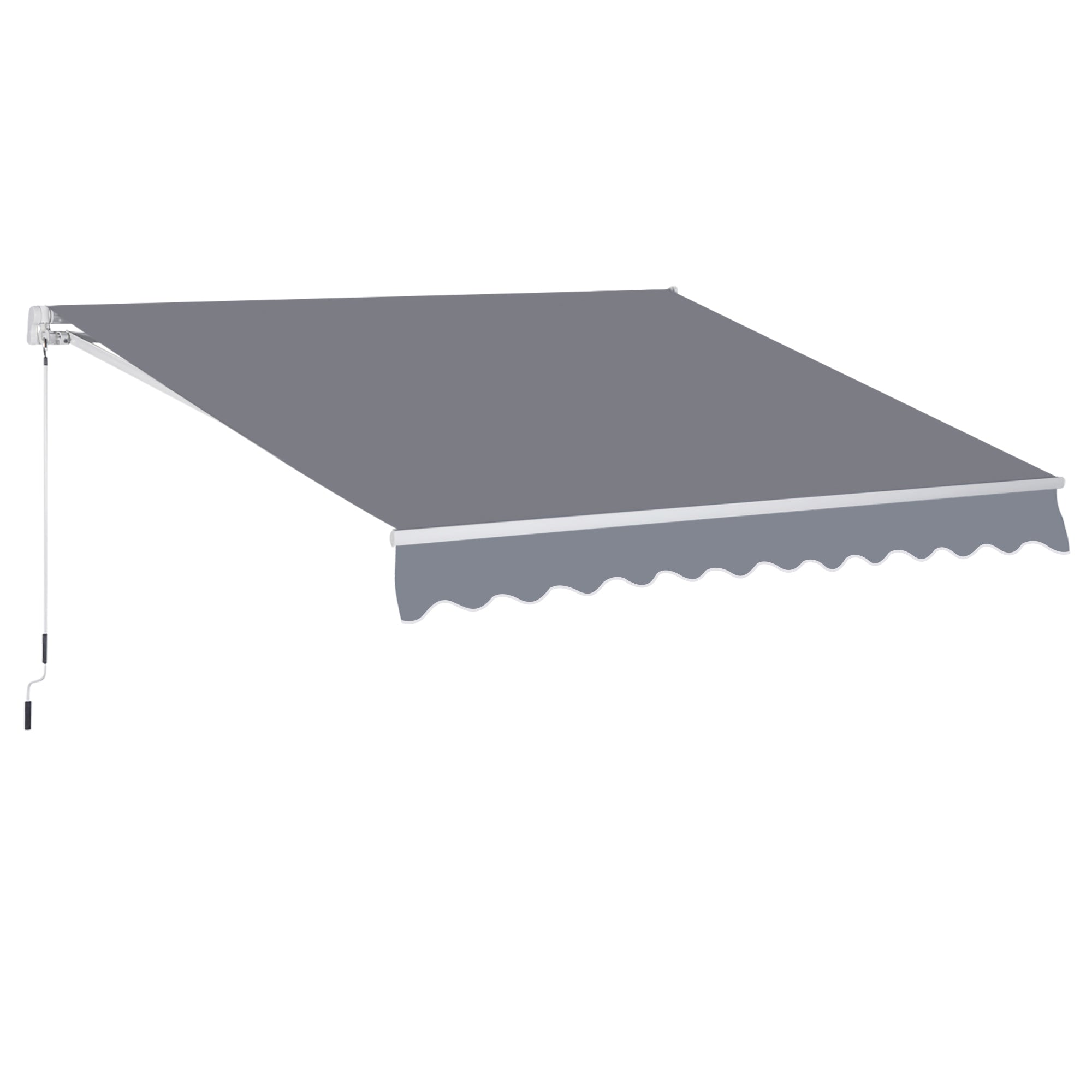 Retractable Awning | Sun and Rain Protection | Balcony | Gray | 295 x 250cm