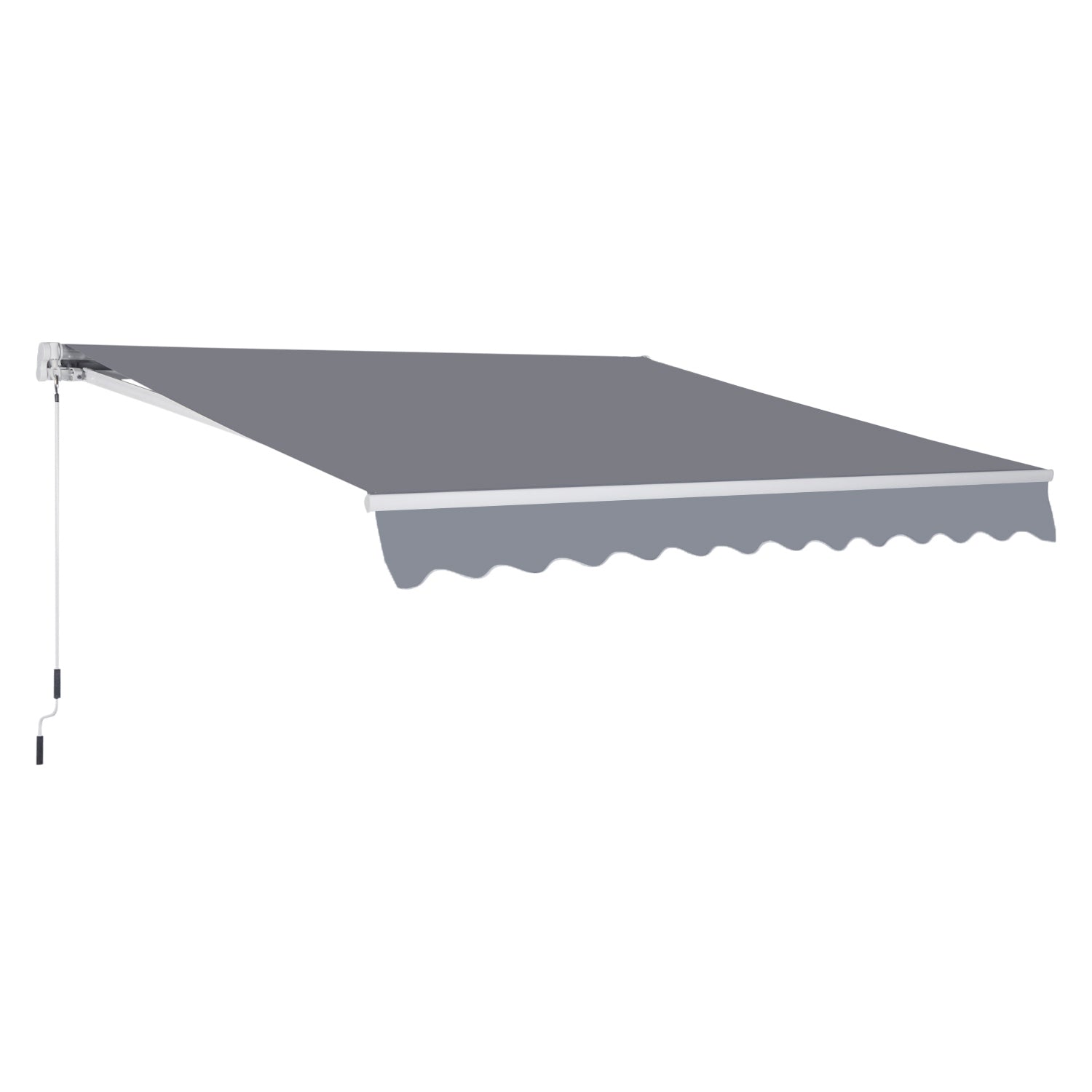 Retractable Awning | Sun and Rain Protection | Balcony | Gray | 295 x 250cm