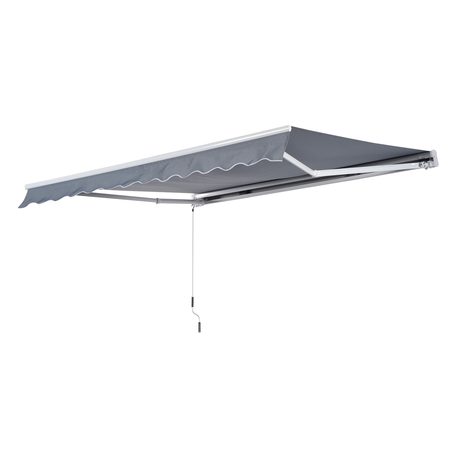 Retractable Awning | Sun and Rain Protection | Balcony | Gray | 295 x 250cm