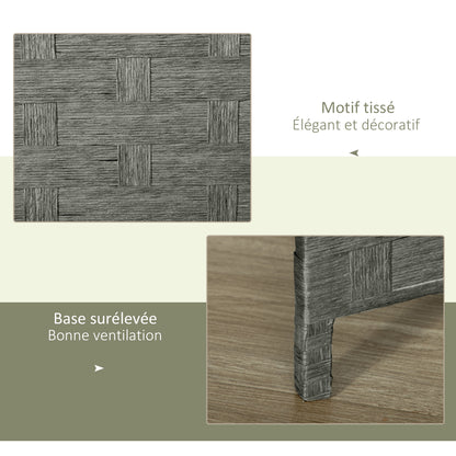 Indoor Wooden 4-Panel Room Divider Separator Screen, dimensions 159.5L x 169.5H x 1.6D cm