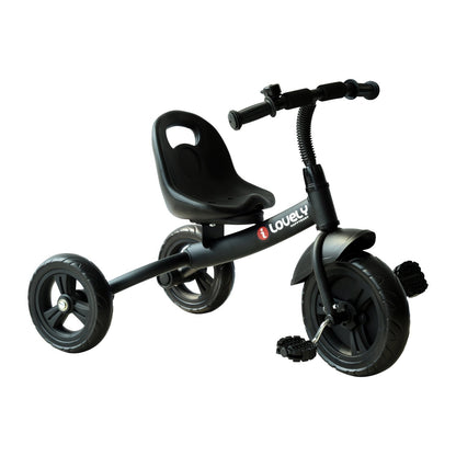 Kids Tricycle for Children 18 Months and Up with Bell Fenders Safety Wheel 79x50.5x58 cm Black