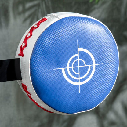 SPORTNOW Punching Bag Stand with Speedball, Reflex Bar, 1.63-2.05 m Height Adjustable Free Standing Boxing Ball with Mitt, Stand Boxing Trainer for Boxing, HDPE, Synthetic Leather