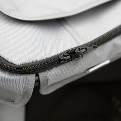 Dog Stroller, Foldable Dog Buggy, Dog Trolley with Cushion, Cat Buggy up to 20 kg, Cat Carriage for Small and Medium-Sized Dogs with Side Pockets, Mesh Window, Oxford Fabric, Gray