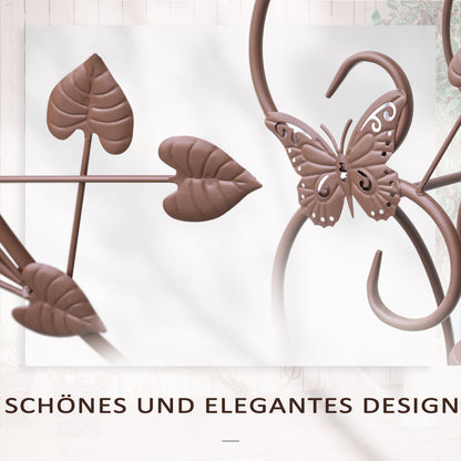 Flower Stand, Plant Stand, Three-Tier Flower Stand, Flower Step in French Style, Plant Stand, Metal, Bronze, 76 x 27 x 67 cm