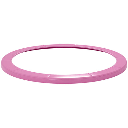 SPORTNOW Trampoline Safety Pad 10 ft, Tear-Resistant UV-Resistant Spring Cover, Waterproof Edge Protector for Garden Trampolines — Pink
