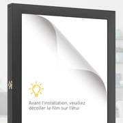 Frame Box T-Frame Jersey Display Case Acrylic Door Internal Felt Lining 71 x 6.5 x 89 cm Black