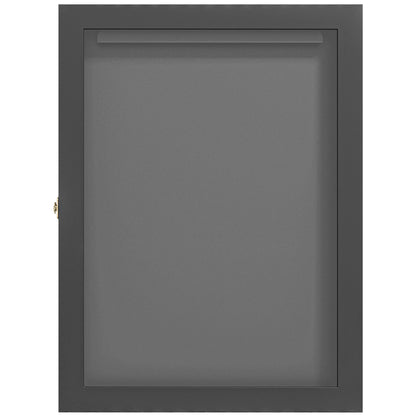 Frame Box T-Frame Jersey Display Case Acrylic Door Internal Felt Lining 71 x 6.5 x 89 cm Black