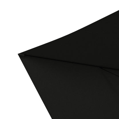 Garden Parasol Straight Rectangular Tilted Parasol 2 x 3m with Crank High Density Waterproof Polyester Canvas 180g/m² Black