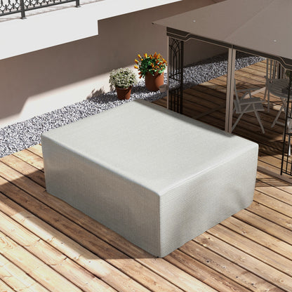 Outdoor Garden Lounge Cover, Outdoor Protective Cover, Anti-UV, High-Strength Polyethylene, Garden Table Cover, 235 x 190 x 90 cm, Gray