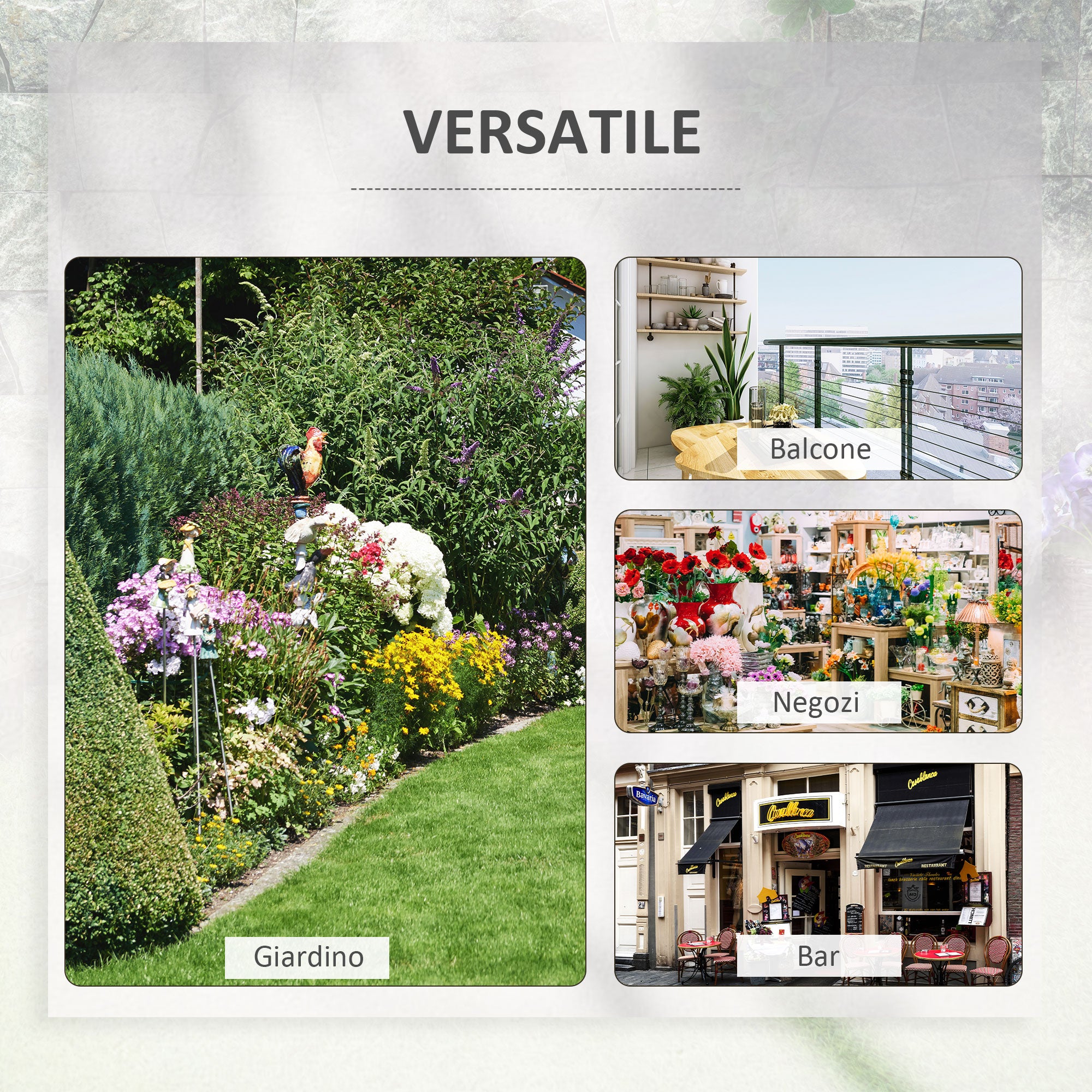 Outdoor Planter with Railing Hooks, Metal Balcony and Terrace Flower Pot Holder, Load Capacity Up to 20kg, 100x31x12cm, Black