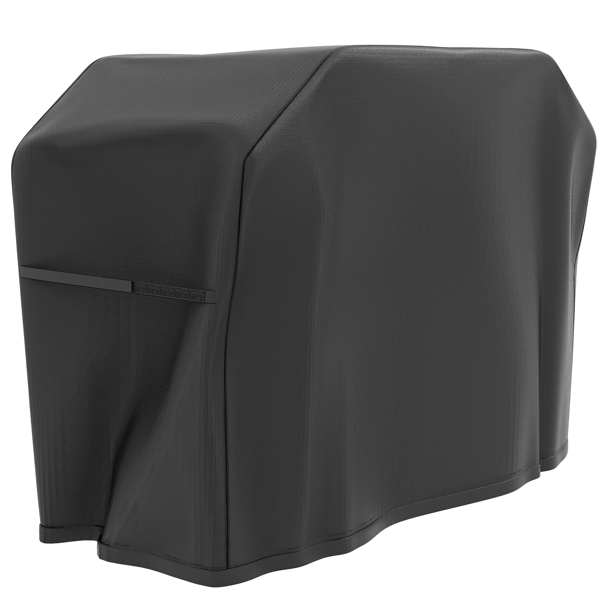 Grill Cover BBQ Cover Weatherproof Gas Grill Cover with Velcro Closures, Oxford, Black, 124 x 61 x 91cm