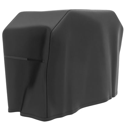 Grill Cover BBQ Cover Weatherproof Gas Grill Cover with Velcro Closures, Oxford, Black, 124 x 61 x 91cm