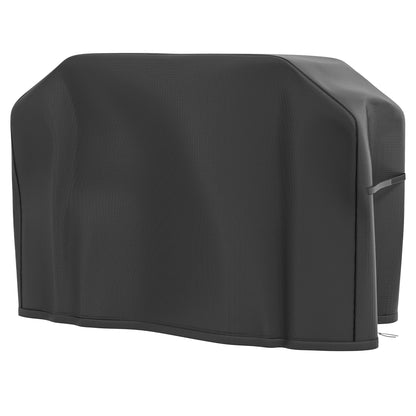 Grill Cover BBQ Cover Weatherproof Gas Grill Cover with Velcro Closures, Oxford, Black, 124 x 61 x 91cm