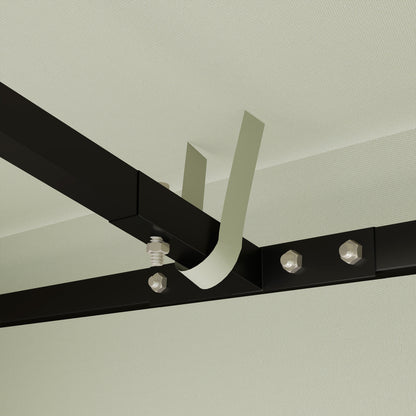 Replacement Canopy for 3 x 3 m Pavilion, Waterproof Pavilion Cover, Replacement for Garden Pavilion, Oxford Fabric Replacement Parts, 370 g/m², Light Grey