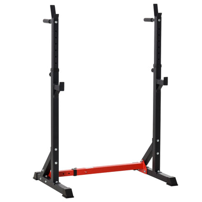 Barbell Stand Barbell Rack made of Steel Height-Adjustable Barbell Stand up to 150 kg Load Capacity Squat Rack with Rubber Feet Barbell Stand for Strength Training