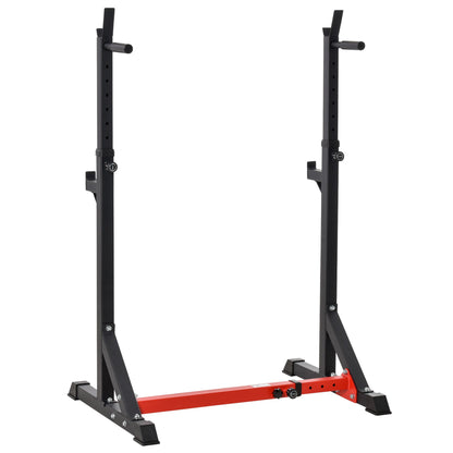 Barbell Stand Barbell Rack made of Steel Height-Adjustable Barbell Stand up to 150 kg Load Capacity Squat Rack with Rubber Feet Barbell Stand for Strength Training